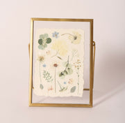 Gold Frame Pressed Flower Print