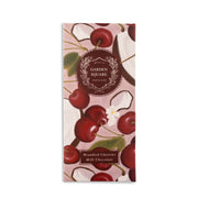 Garden Square Brandied Cherries chocolate bar packaging with cherries and coconut design, Pella, Iowa
